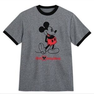 Unisex Gray T-Shirt with Mickey Mouse Graphic